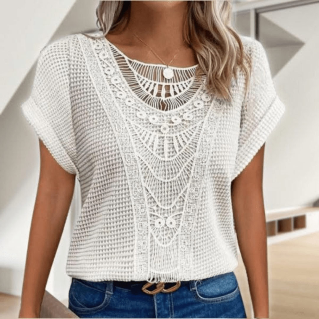 Karin™ | Elegante Ibiza-style blouse