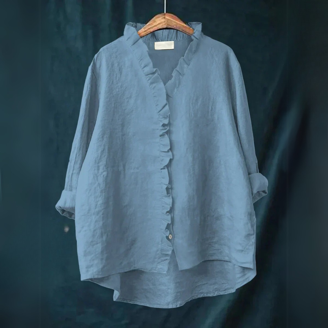 Blanka™ | Casual Cotton and Linen Shirt