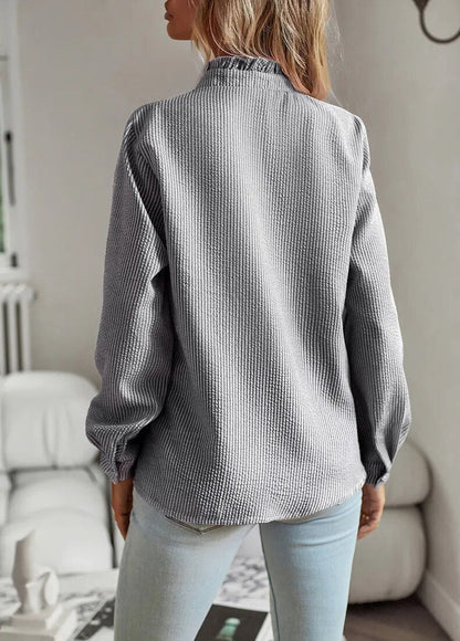 Aurora - Long-sleeved shirt with ruffles