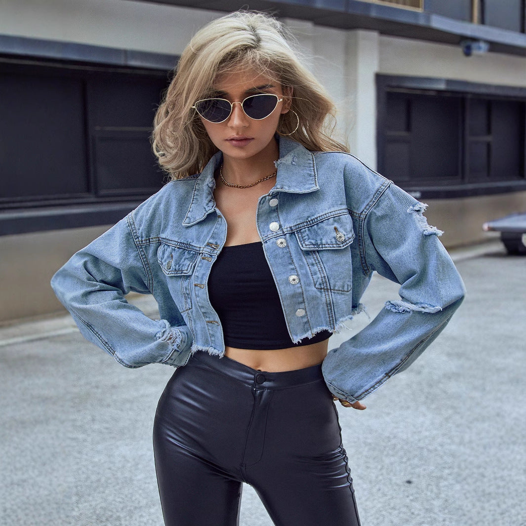 Cropped Denim Jacket