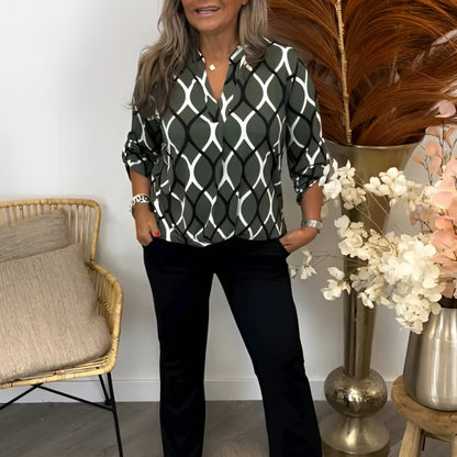 Janny™ | Casual Blouse with Long Sleeves and Elegant Pattern