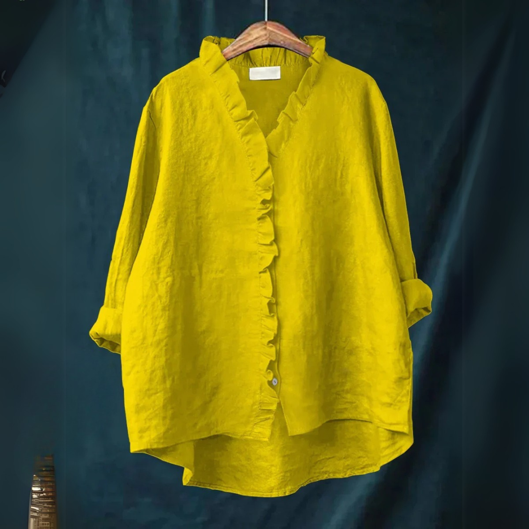 Blanka™ | Casual Cotton and Linen Shirt