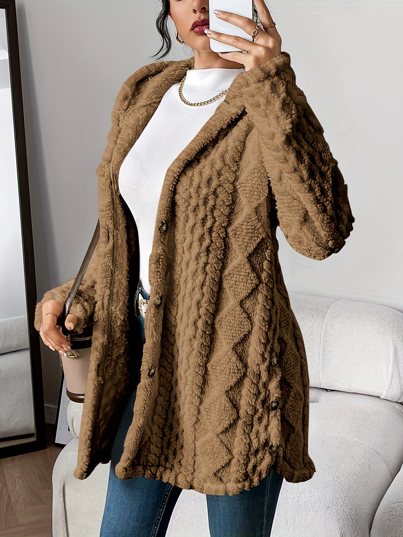 Dana | Plush Hooded Cardigan
